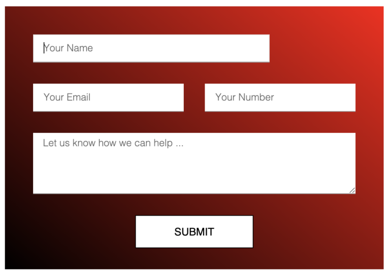 screenshot contact form